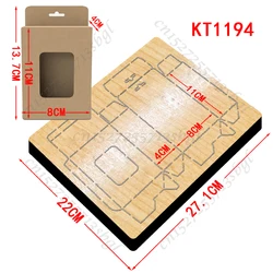 Hanging Hole Window Box Cutting Dies New Arrivals Scrapbooking 16MM Knife Suitable for Most Wooden Cutting Dies Machines