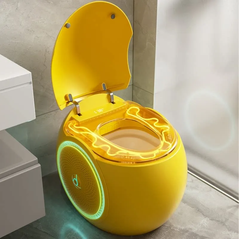 Fully automatic integrated future egg smart toilet splash-proof household toilet without water pressure limit