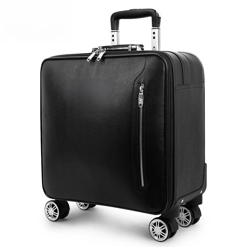 Suitcase, leather case 20 inch travel boarding password case 16 inch travel trolley case