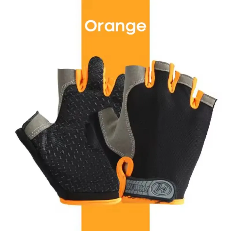 Halbfinger-Fahrradhandschuhe, atmungsaktiv, rutschfest, schweißhemmend, Outdoor-Sporthandschuhe, stoßfest, für Männer und Frauen