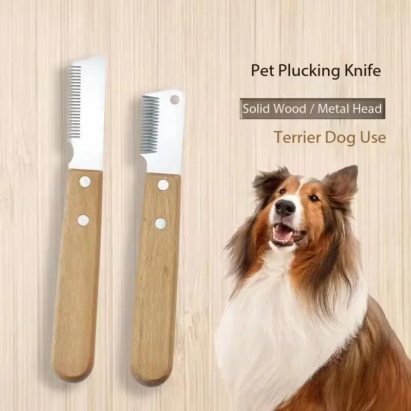 Herramienta de Aseo para Mascotas, Peine para Perros, Cuchillo para Eliminar Pelo de Schnauzer, West Highland, Bull Terrier, Cuidado del Pelo para Terrier