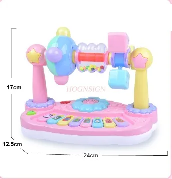 

Детское многофункциональное цветочное вращающееся музыкальное пианино с животными, детское райское игрушечное пианино, музыкальное пианино, электронное пианино