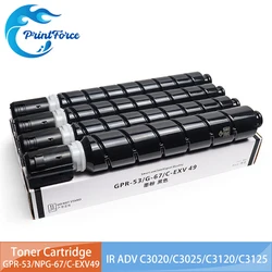 GPR-53 NPG-67 C-EXV49 21500Pages Toner Cartridge Compatible for Canon IR C3020 C3025 C3120 C3125 C3222 C3325 C3330 C3520 C3525