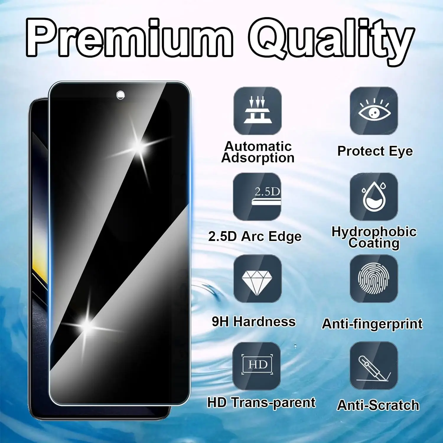 2Pcs Anti Spy Tempe… - image