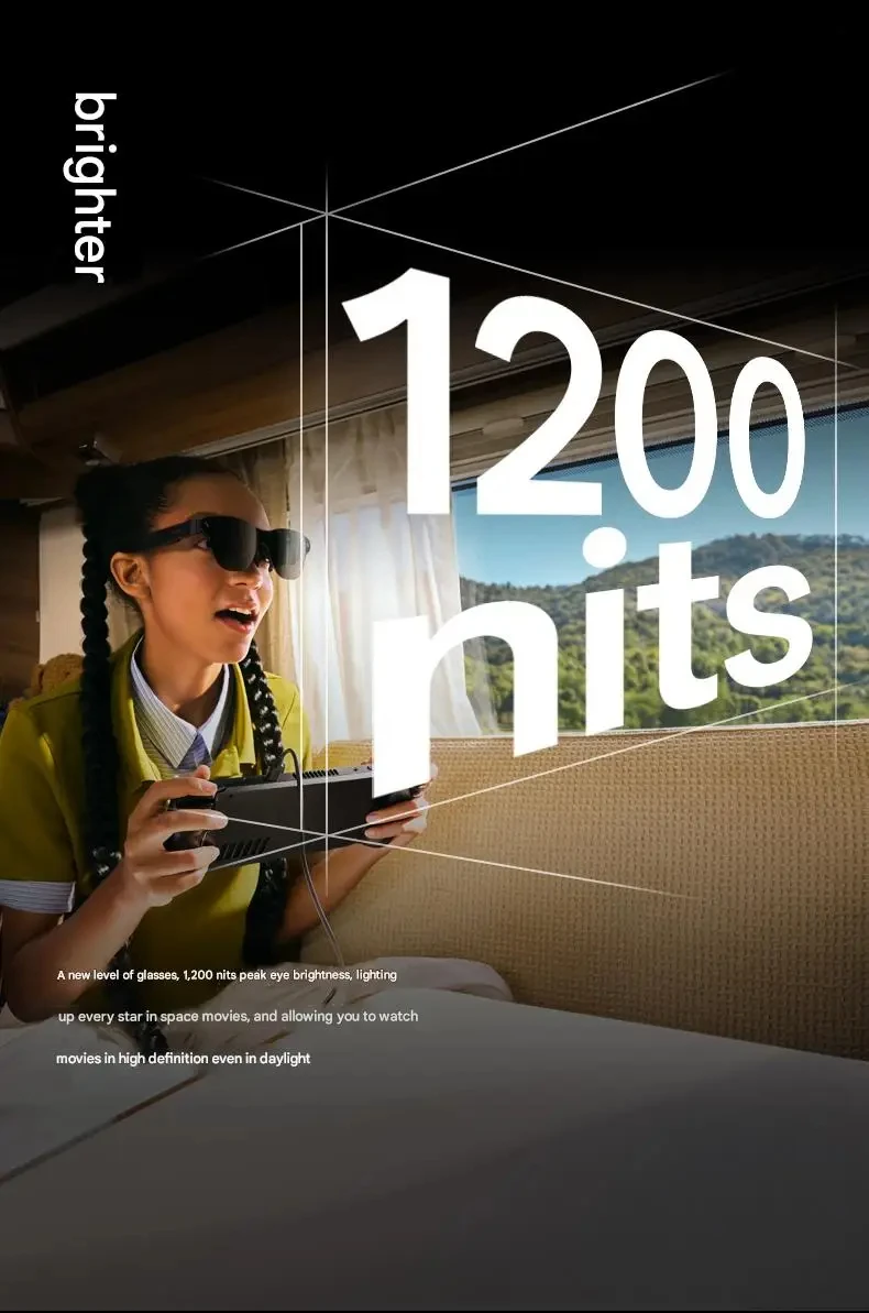 Óculos AR inteligentes RayNeo Air 3S Pro, equivalentes a 4 metros 135 polegadas, som surround 3D, 120 Hz