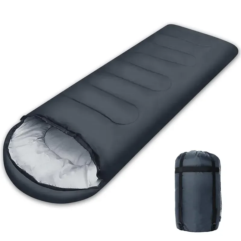 4 Season Waterproof Lightweight Envelope Type Sleeping Bag for Adults Kids Portable Camping Backpacking Polyester Material