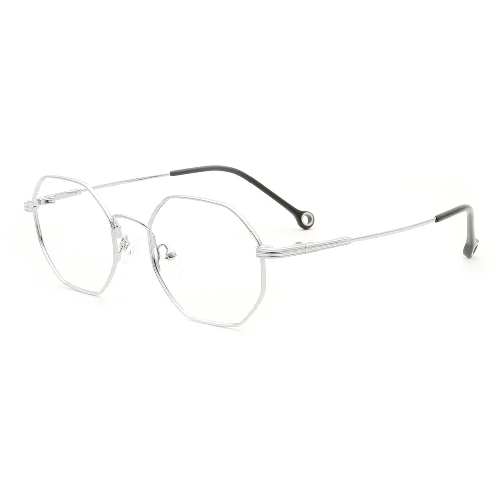 Gold Silver Optical Glasses Frame Women Square Bendable Fashion Light Spectacle Flexible Men Memory Metal Eyeglass Frames