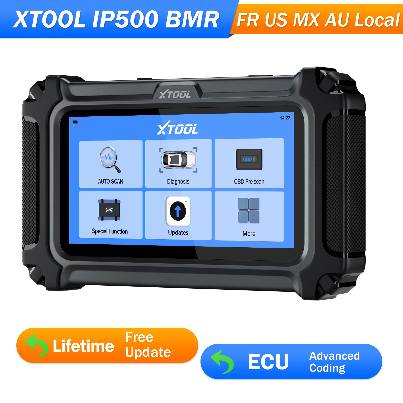

XTOOL InPlus IP500 для BMW, бесплатное обновление, двунаправленный сканер, кодирование ЭБУ, все системы, диагностические инструменты для автомобилей, полный сброс