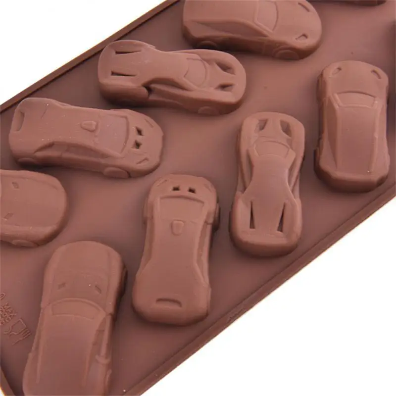 1/3PCS Cake Mold Car Shaped Chocolates Ice Block Mould Tools Kitchen Accessories Baking Silicone Decorating Racing Toys