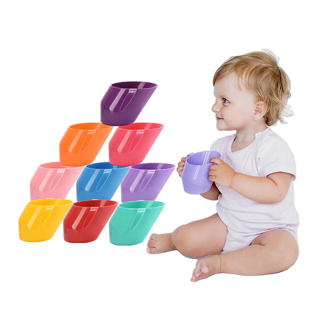 

1pc Kids Training Durable PP Material Ergonomic Design Portable Handle Children Drinking Cup Mug Children Drinking Cup Bottle