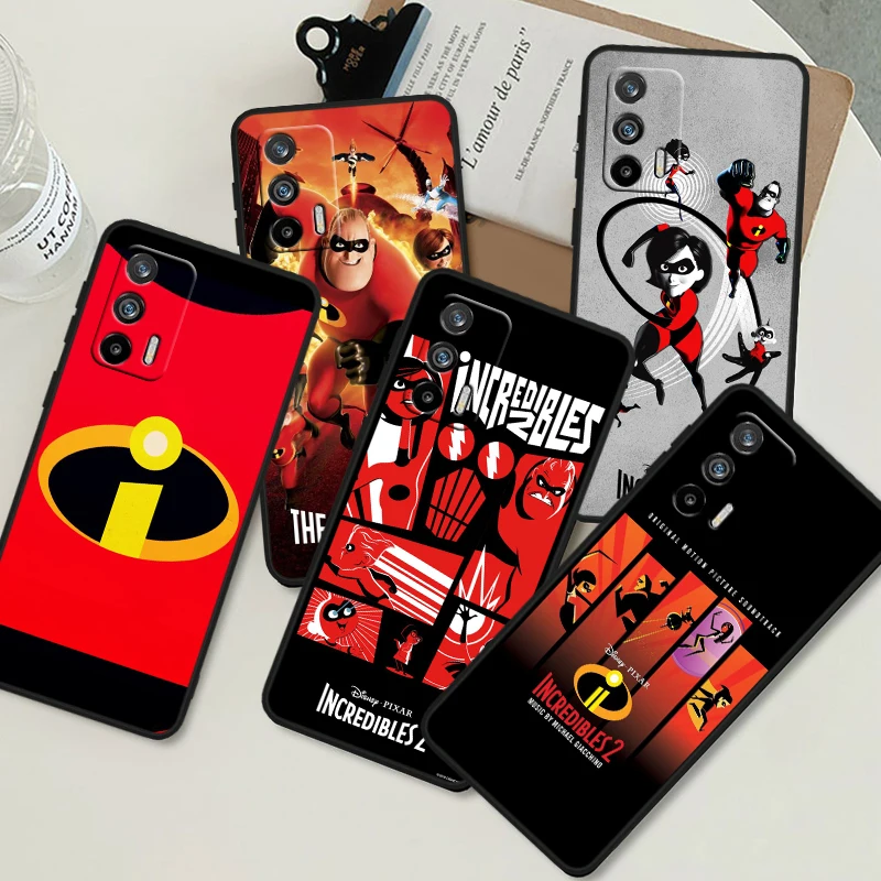 The Incredibles Cool For OPPO Realme GT3 2 C55 C33 C35 C30S C31 X3 X2 Q5i Q3S C21Y Pro Black Silicone Phone Case