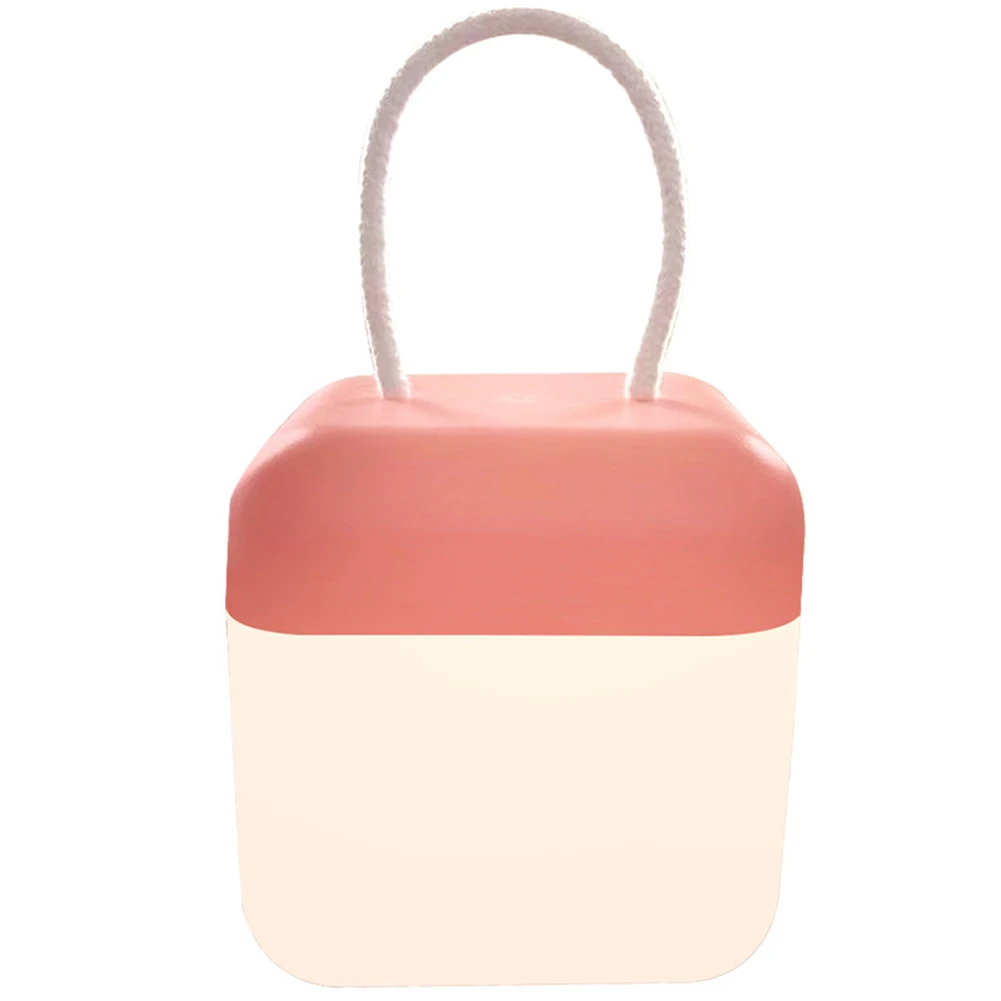 Luz Nocturna pequeña con carga USB y mango de cuerda para dormitorio de niños, luz nocturna de ensueño, Control remoto, luz colgante para acampar