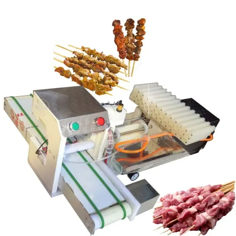 

Sticky meat wood barbecue kebab making machine meat product making machine