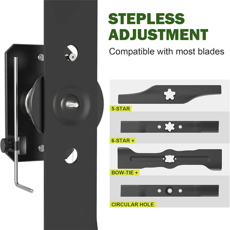 B50C Blade Balancer For Lawn Mowers, High Precision Wall Mounted Tool With Magnetic For Adjustable Holder