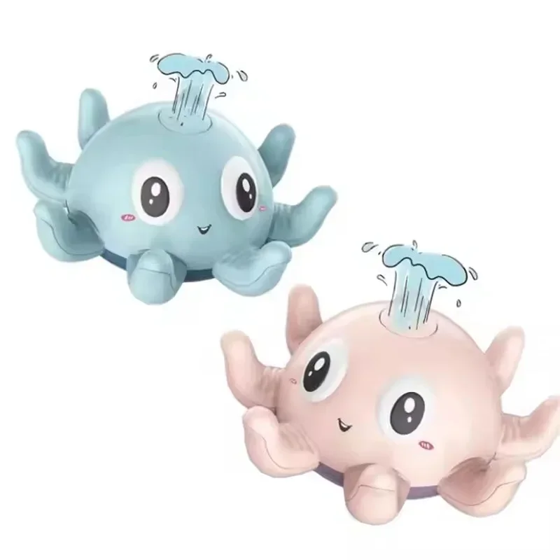 

Electric Octopus Bath Toy with LED Lights & Music - Auto Water Sprinkler, BPA-Free Baby Bath Time Toy for Toddlers (Pool Gift)