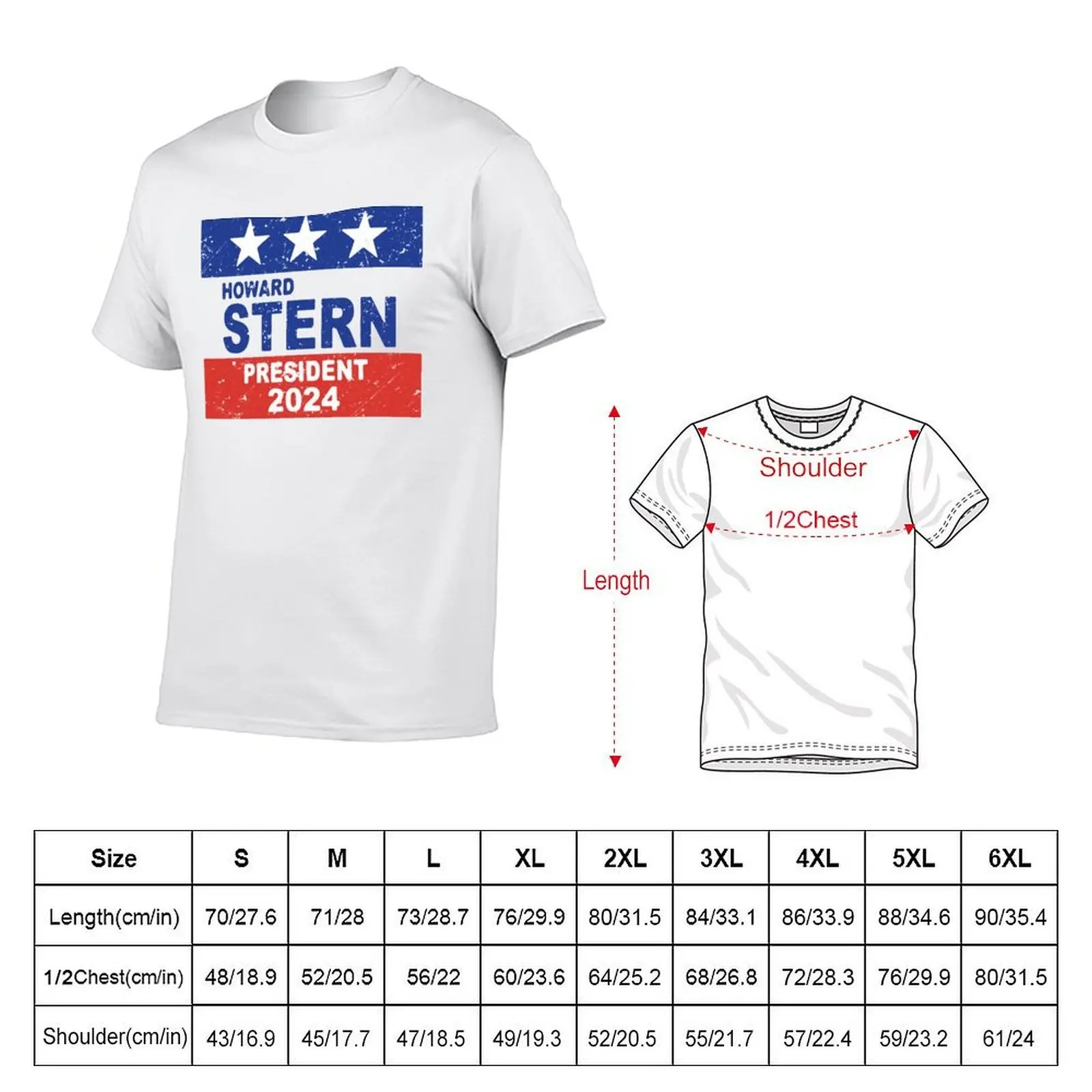 President 2024 Howard Stern T-Shirt for a boy oversized shirts graphic tee men