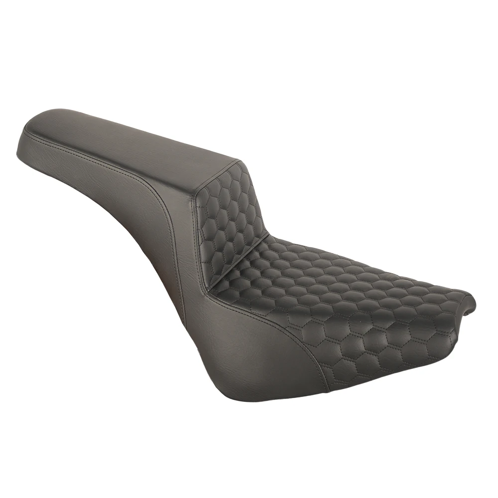 

Motorcycle Black HoneyComb Step Up Seat for Softail Street Bob FXBB FXST 2018 UP