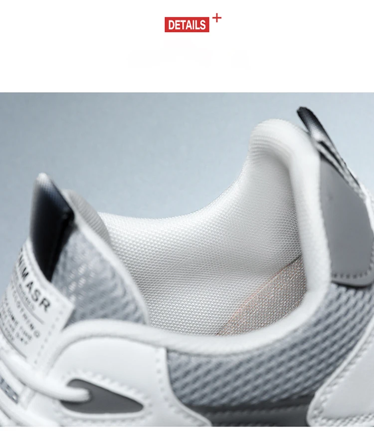 Modische Low-Top-Laufschuhe für Herren mit Farbblockdesign, atmungsaktivem Mesh, weichen und leichten Sohlen sowie Stofffutter, die ein hohes Maß an Komfort bieten und für Outdoor-Wanderungen, Laufen und Fitness-Workouts geeignet sind. – Detail 13