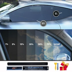 75/50cm X 3/10m Car Window Tint Film Privacy Anti Look Vinyl Foils Sunshade Stickers Windows Solar Protector Glass UV Sun Shade