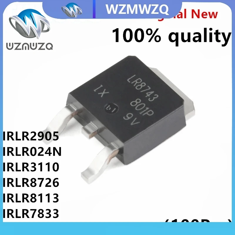 100PCS IRLR2905 TO-252 LR2905 IRLR024N LR024N LR8726 IRLR3110 IRLR3110Z IRLR7833 LR7833 IRLR7843 LR7843 IRLR7843TRPBF IRLR8726