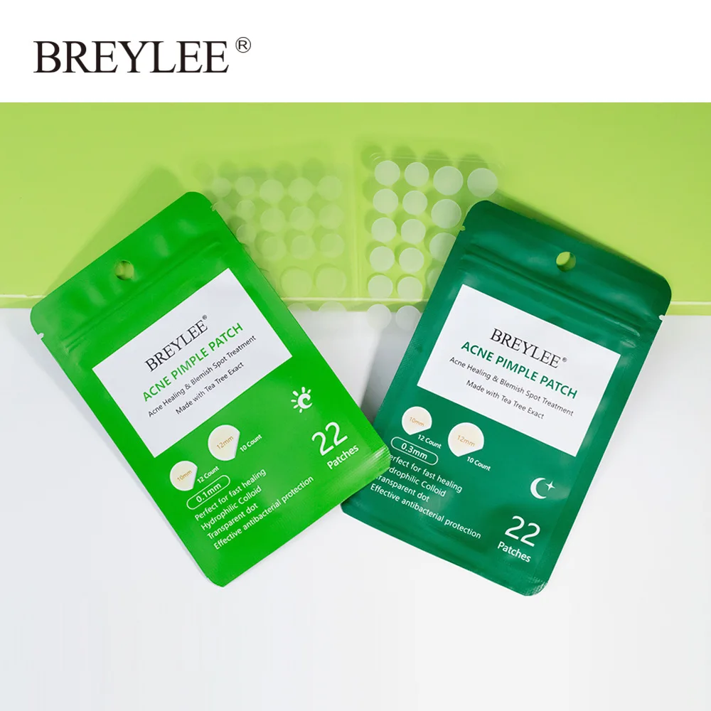 BREYLEE Acne Pimple Removal Patch Stickers Acne Treatment Mask Blemish Spot Cleaner Face Skin Care Tool Waterproof 22 Patches