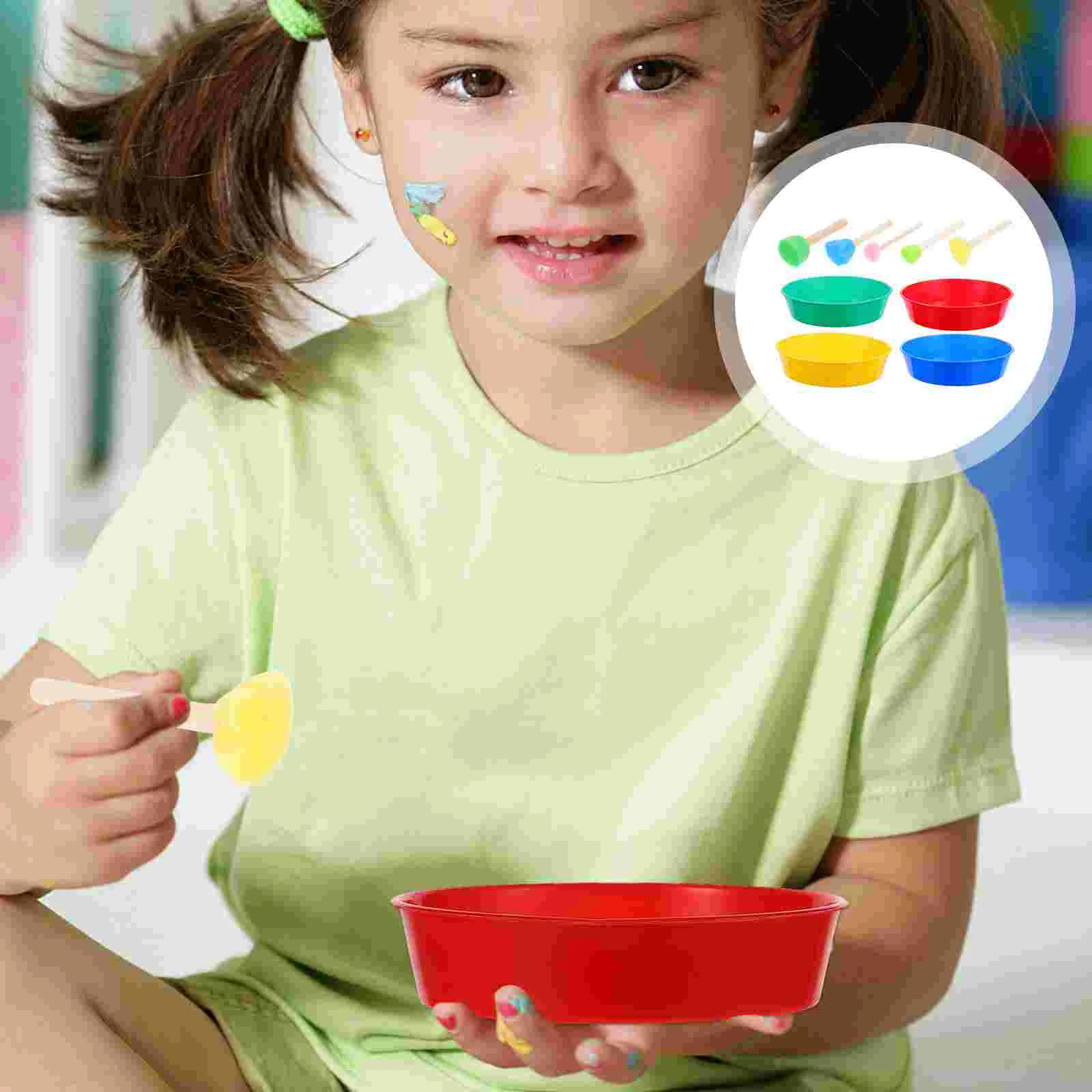 

Kit Drawing Tool Pigment Tray Brush Boards Kids Paint Painting DIY Learning Craft Toddler