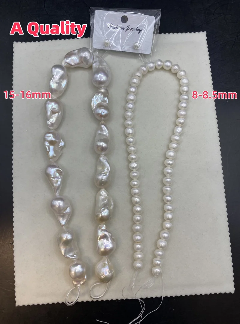 

Натуральный пресноводный жемчуг из бисера, неядерные бусины круглой формы для изготовления ювелирных изделий, браслет, ожерелье для женщин, подарочные аксессуары