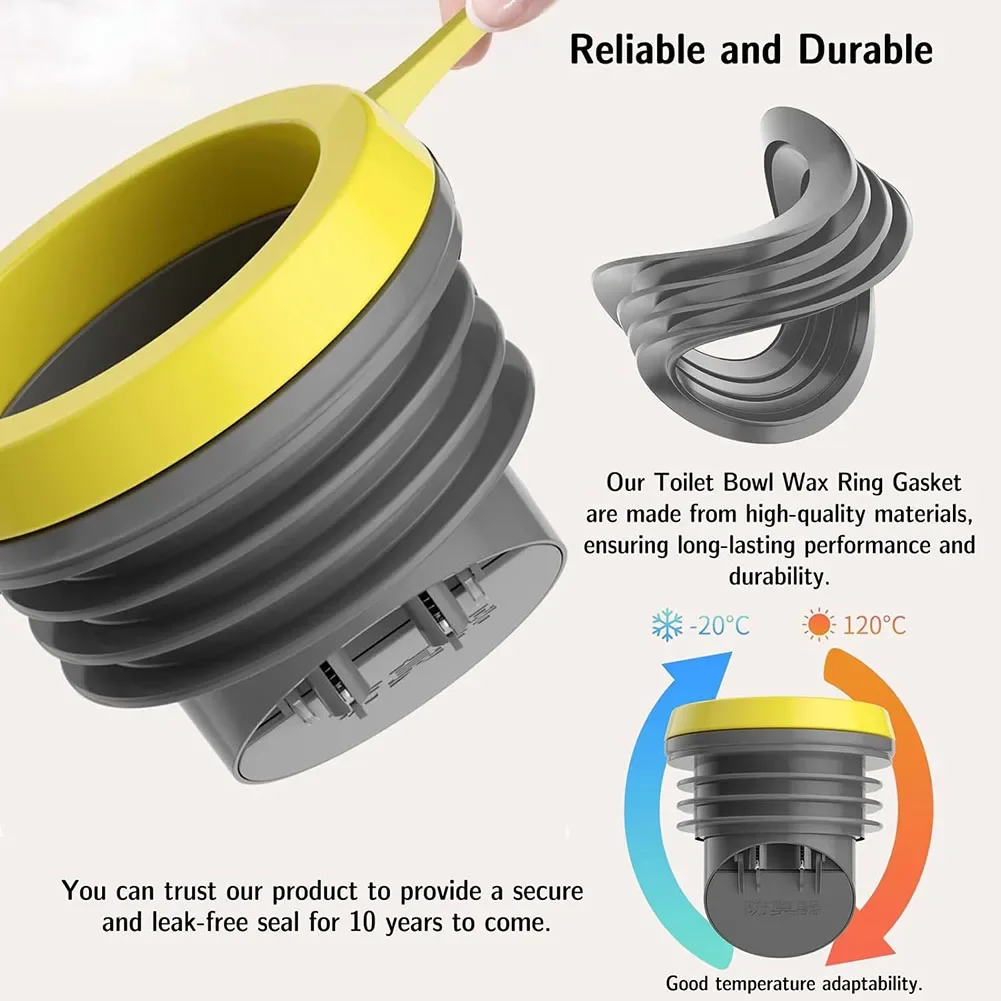 Toilet Flange Flange Check Valve Toilet Accessories Wax Ring With Backflow Anti-backflow Perfect Seal For Toilet