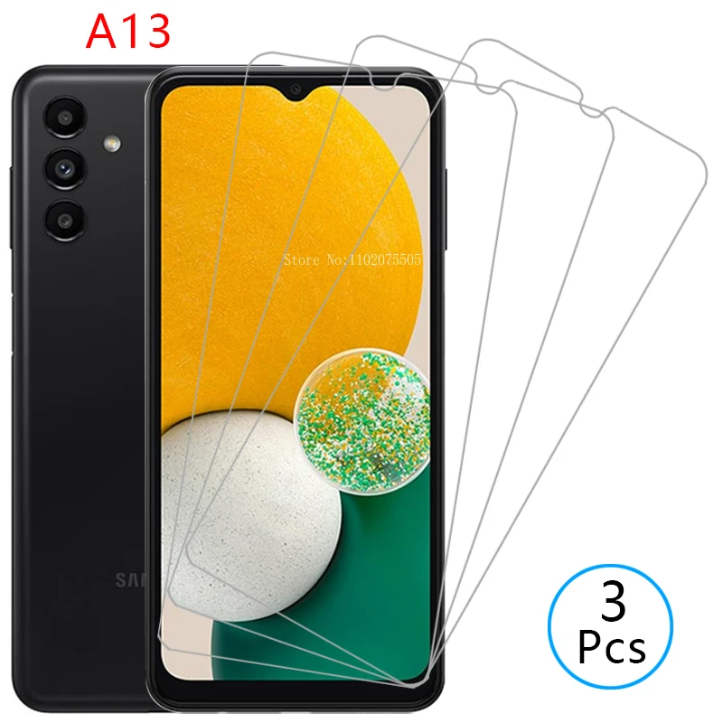 3 Stück Vollbild abdeckung gehärtetes Glas Schutz für Samsung Galaxy Xcover 7 F15 M15 Displays chutz folie auf Samsung A13 HD Film