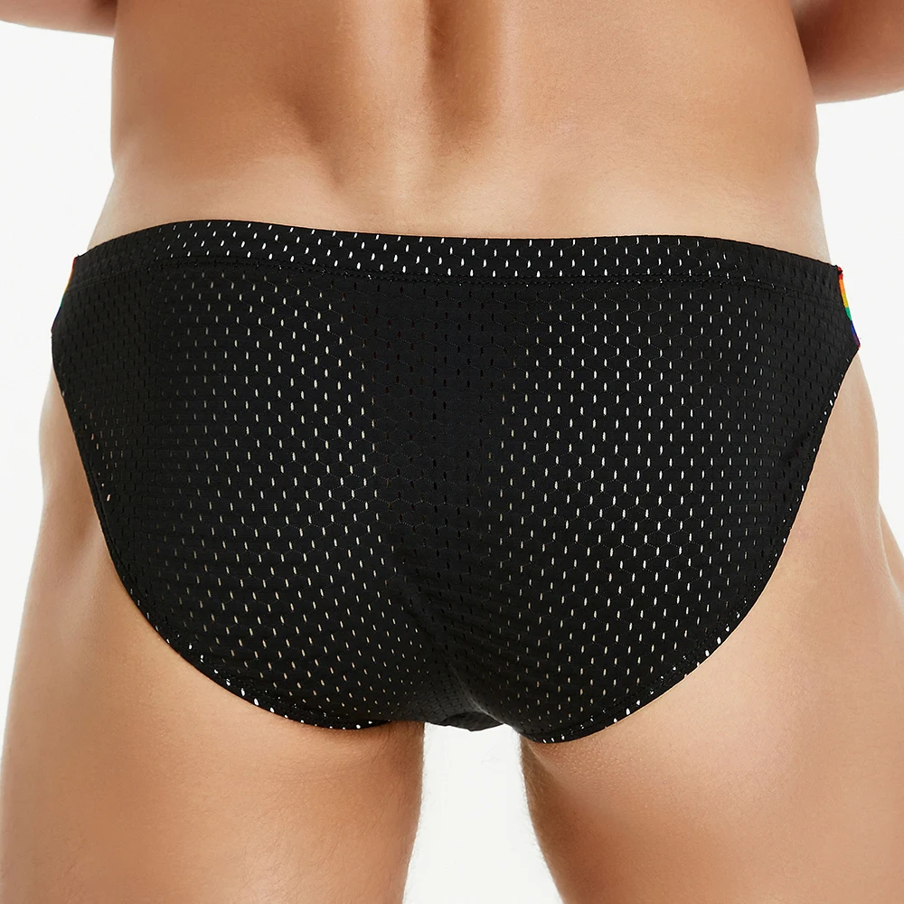 Seobean-men\'s sexy rainbow belt briefs underwear, new design