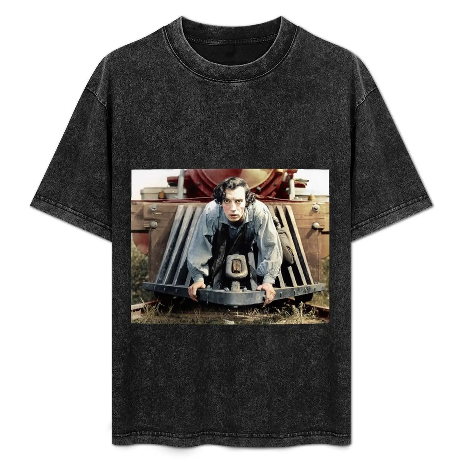 Buster Keaton 1926 T-Shirt blanks heavyweights summer top animal prinfor boys mens graphic t-shirts anime