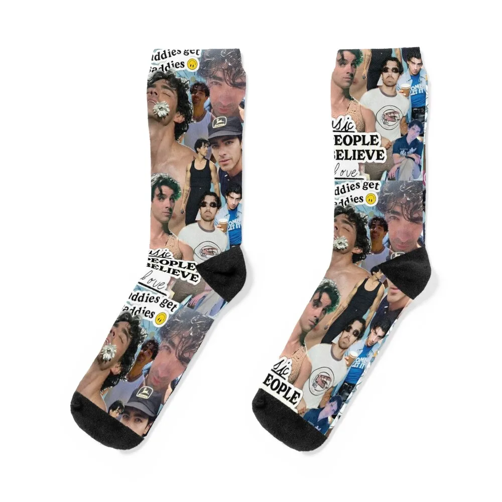 

Even Baddies Get Saddies Socks snow new year heated cartoon Socks For Girls Men's