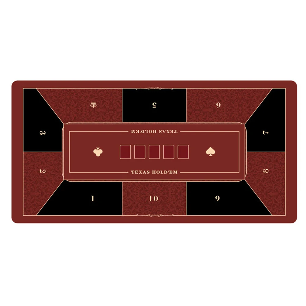 

Противоскользящий профессиональный резиновый коврик для покера Texas Hold'em, большой игровой коврик для покерного стола, аксессуары для вечеринок