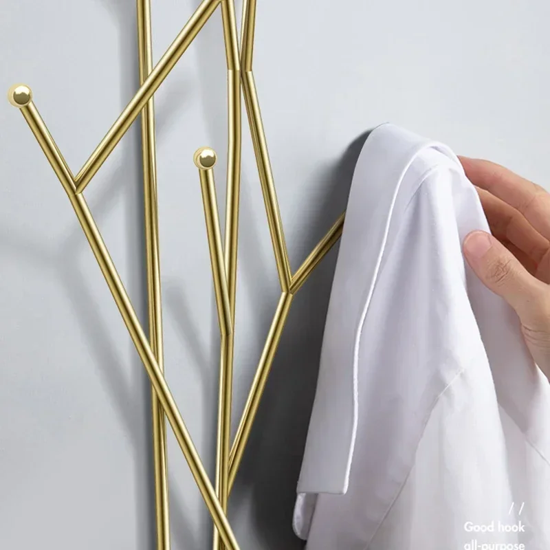 Gold Metal Coat Rack Modern Designe Detachable Bedroom Entrance Storage Coat Rack Free Shipping Burro Ropa Perchero Furniture