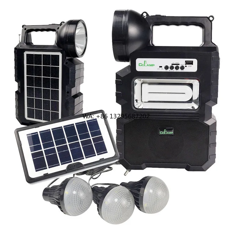 

Wholesale Solar Led Light Kits Portable Radio Solar System with Speaker