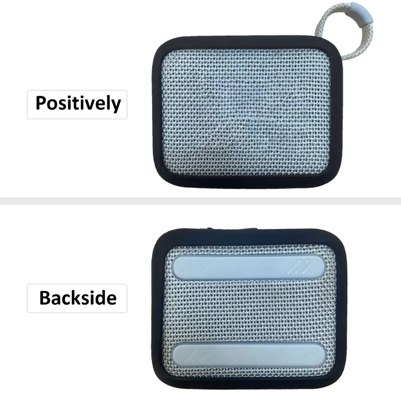 Lightweight Silicones Cover for GO 4 Speaker Sleeve AntiScratch and Dustproof Case with Handle Strap Easy to Carry