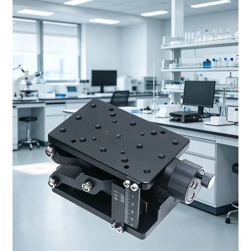 High Precision Manual Z-Axis Lifting Translation Stage Large Stroke Lab Fine Tuning Platform