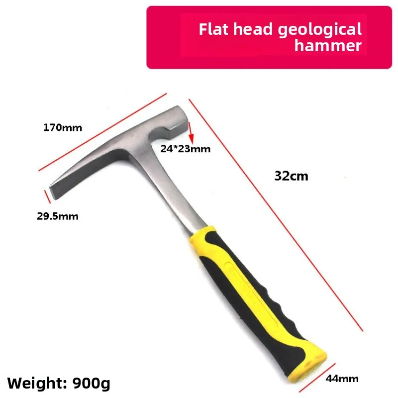 Heavy Duty One-piece Geological Rock Pick Hammer for Mining/Geological Survey view 4