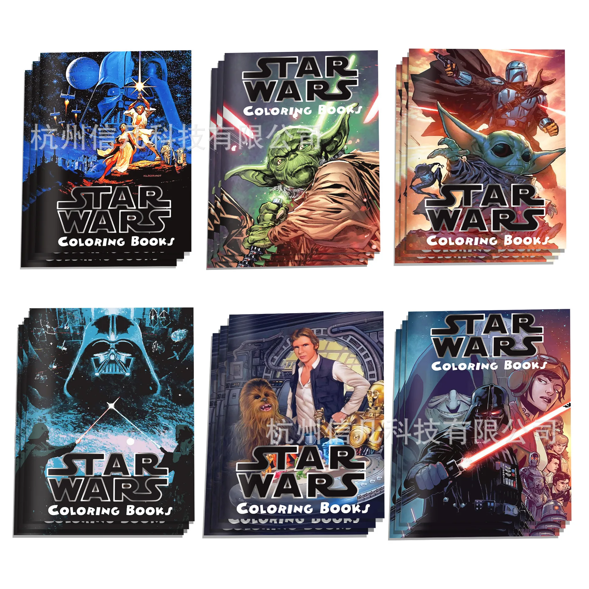 

Набор из 6/12 фигурок персонажей аниме «Звездные войны» для раскрашивания, книга для рисования мультяшных граффити, развивающая игрушка-головоломка для детей