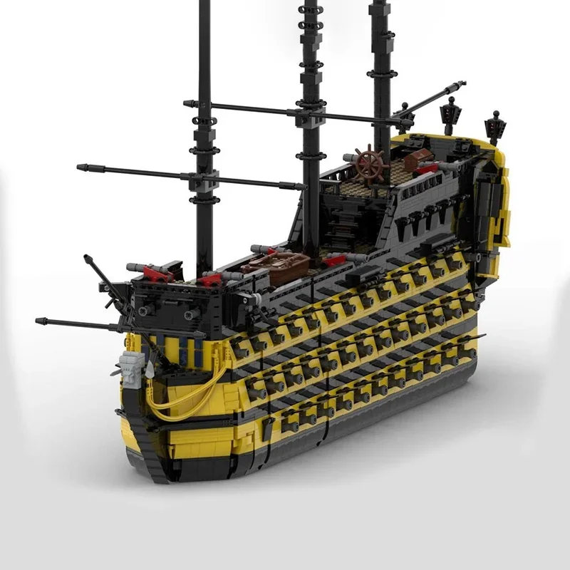 6107pcs MOC TPS HMS Endeavour Pirates The Disneieny Model Building Blocks Assemble DIY Idea Festival Gift Brick Toys Birthday