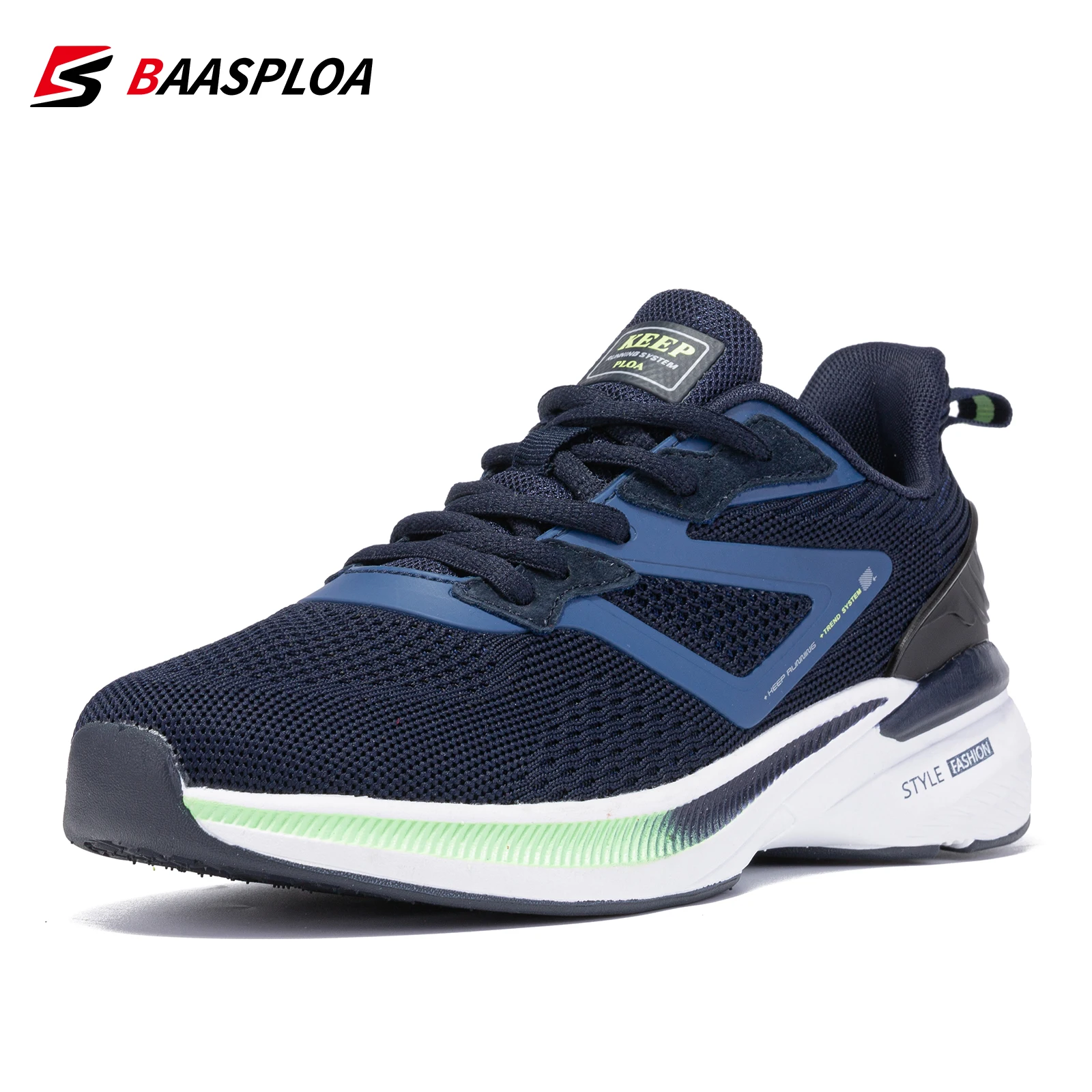 Baasploa 2023 Spring New Sneaker Fashion Comfortable Running Shoes Breathable Tenis Sneaker Light Shock Absorption Casual Shoes