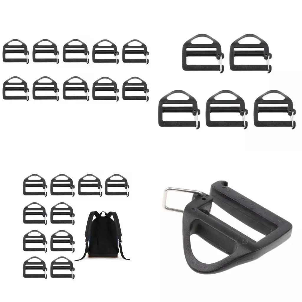 

R6FE Adjustable Plastic Clip Replacements Backpacks Luggage Strap Webbing Hook Clip