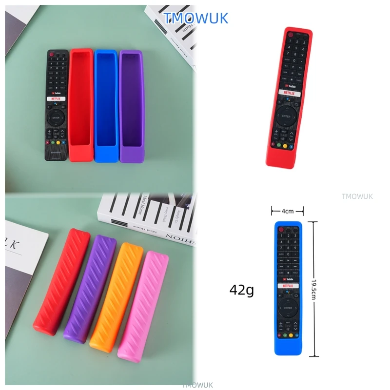 

For SHARP GB WJSA TV Remote Control Silicone Protective Cover - Shockproof, Anti-drop, Anti-scratch, Soft Material, Precision Cu
