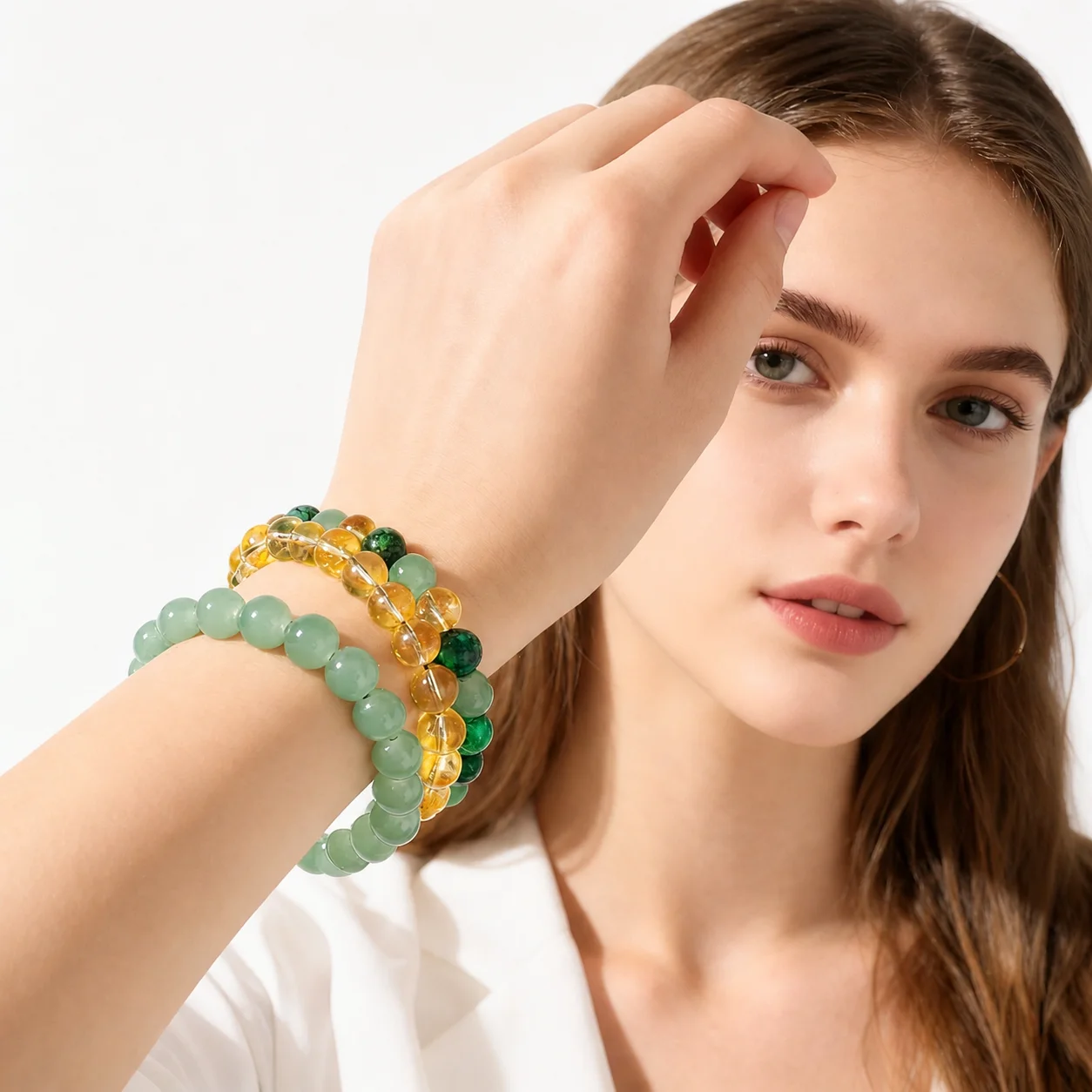 3 Piece Bracelet Set Soft Stackable Bracelet Nordic Bracelet Stackable For Daily Commuting Dates Casual Outings