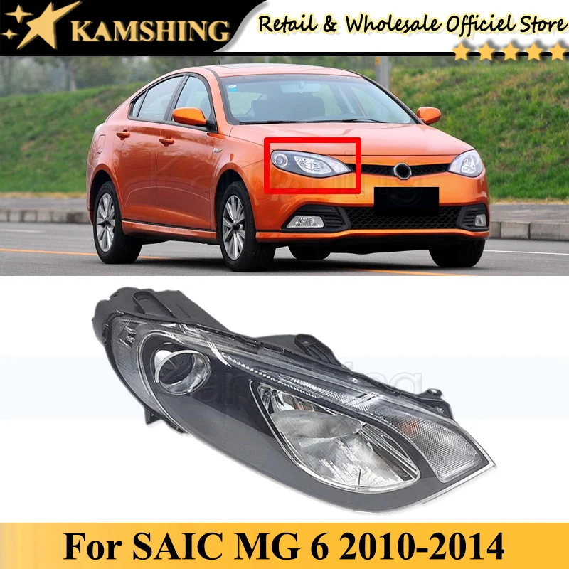 

Kamshing For SAIC MG 6 2010 2011 2012 2013 2014 headlight Front bumper head light lamp head lamp light headlamp