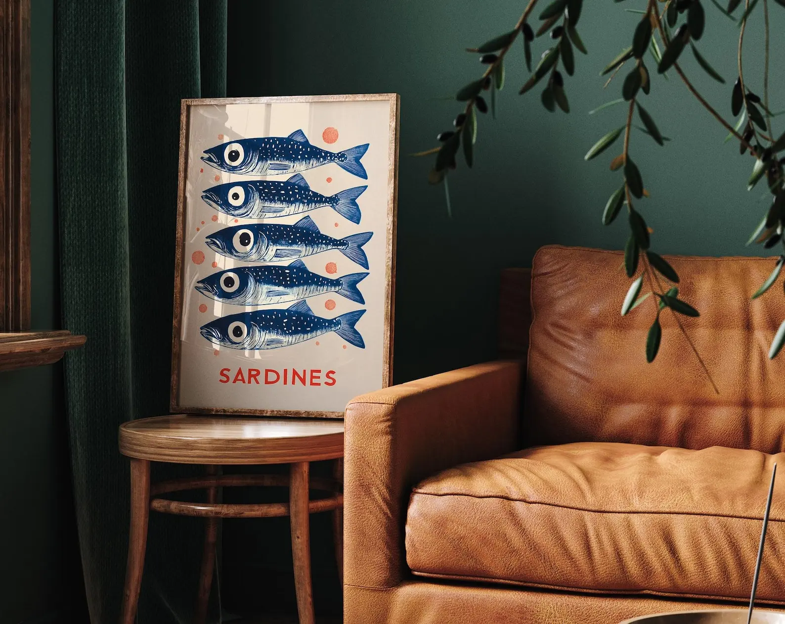 Vintage Sardines Canvas Wall A - Home Office Youtube 评论和价格