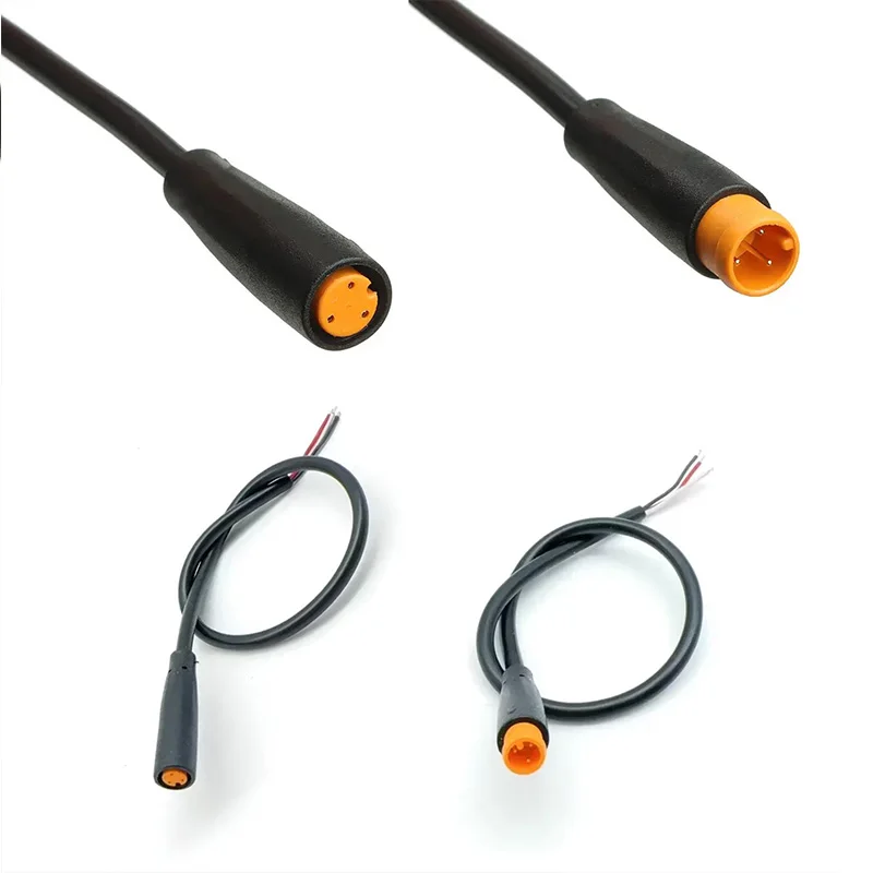 

M6 3Pin core 6mm male female Julet Electric ebike Butt Plug Connector Cable Signal Sensor waterproof Scooter wire