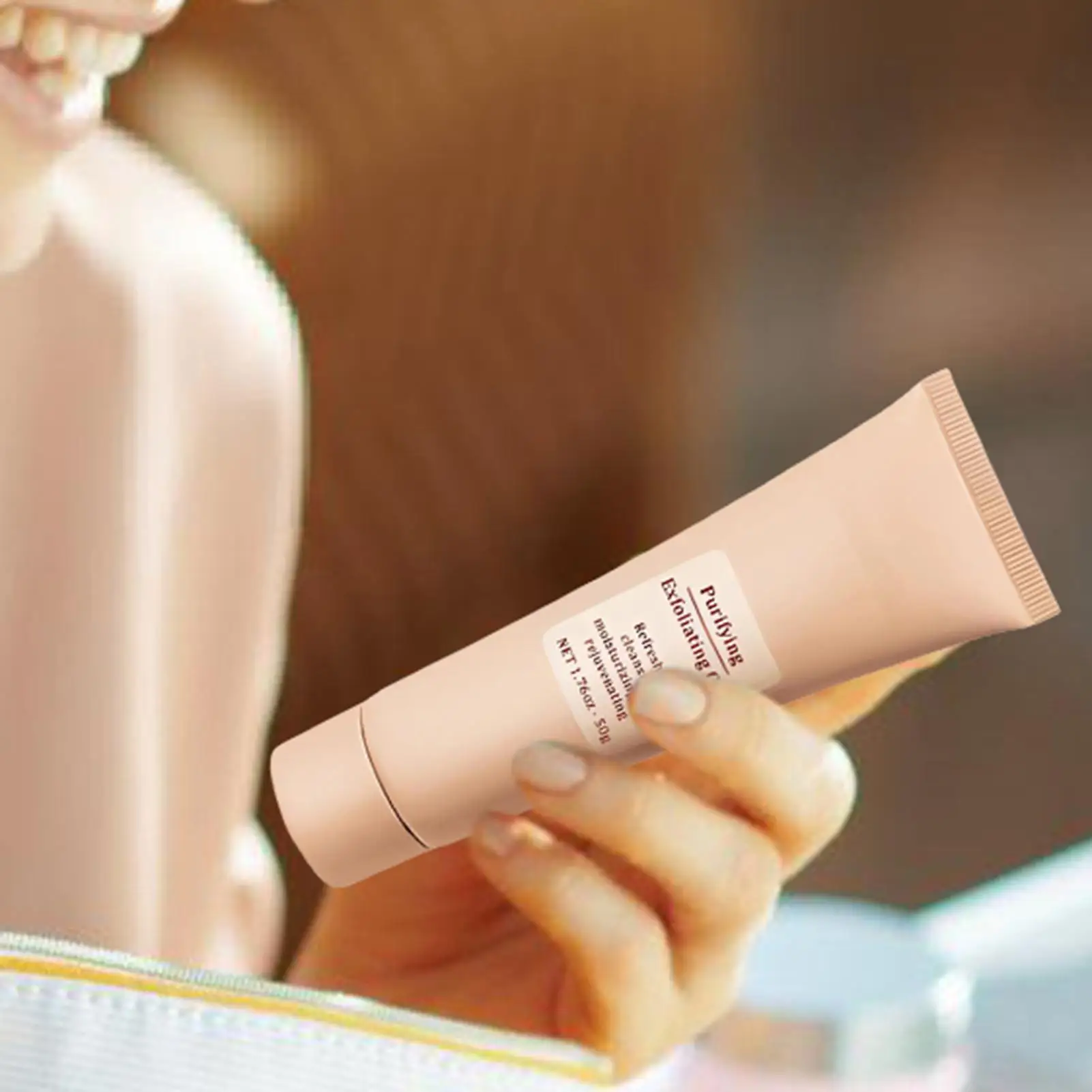 1PC 50g Face Exfoliating Gel Deep Cleaning Pores Gentle Exfoliate Oil Control Smooth Soften Face Facial Scrub Skin Moisturizing view 4
