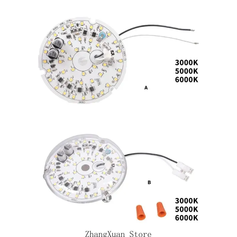 

3XUF Dimmable Ceiling Flush Light Replacement Panel LED Module 18W 120V LED Retrofits Kits Circular Lamp Board Enduring