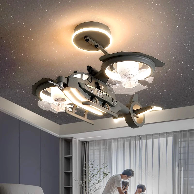 Moderna lampada a led con ventilatore da soffitto senza pale ventilatore da soffitto per camera da letto per bambini con ventilatori da soffitto con